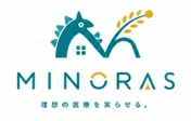 稲穂をモチーフにしたMINORASのロゴ